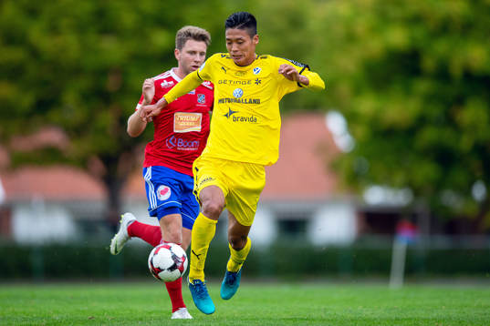 Halmstads Kosuke Kinoshita och Sävedalens David Franklin