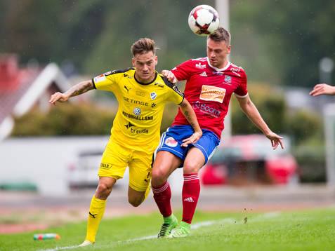 Halmstads Pontus Silfwer och Sävedalens Fredrik Alnäs