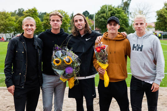Jesper Westermark, August Erlingmark, Andreas Kramer, Erik