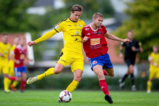 Halmstads Alexander Berntsson och Sävedalens Theo Rask