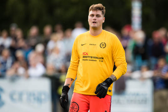 Brottbys målvakt Johan Lundmark