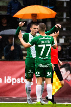 Hammarbys Vladimir Rodic jublar