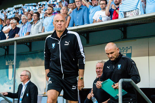 head coach Uwe Rösler of Malmö FF prior  the UEFA Europa