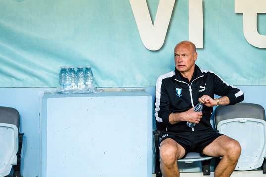 head coach Uwe Rösler of Malmö FF prior  the UEFA Europa