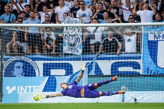 goalkeeper Johan Dahlin of Malmö FF