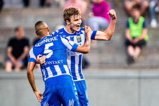 IFK Göteborgs målskytt Marcus Degerlund jublar