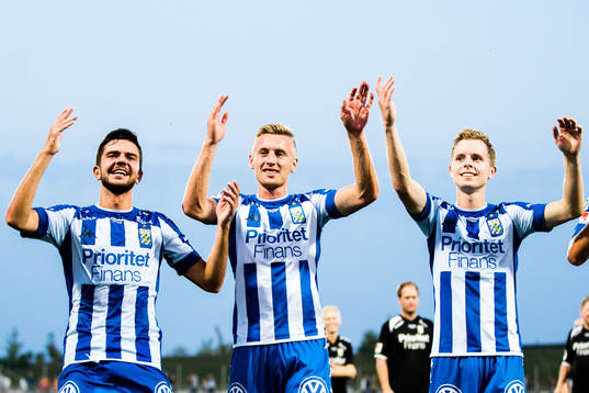 IFK Göteborgs Fredrik Oldrup Jensen, Sebastian Ohlsson och