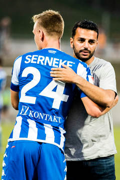 IFK Göteborgs Sebastian Ohlsson och tränare Poya Asbaghi