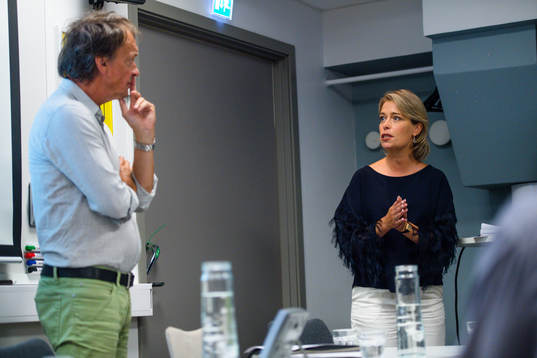 Lennart Ekdal och Idrottsminister Annika Strandhäll