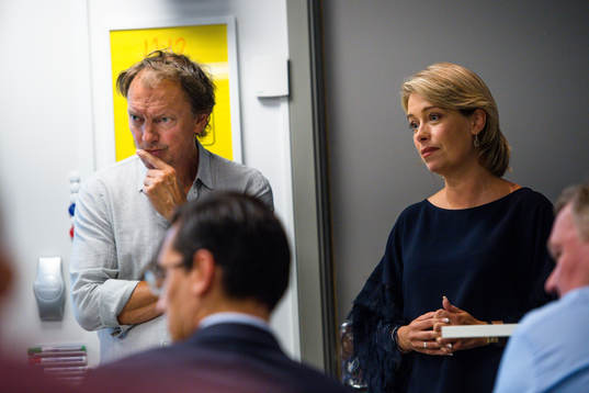Lennart Ekdal och Idrottsminister Annika Strandhäll