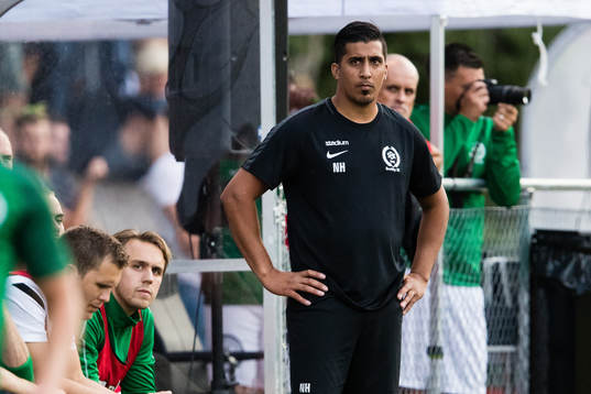 Brottbys tränare David Haque