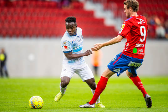 Gefles Isaac Shaze och Helsingborgs Rasmus Jönsson