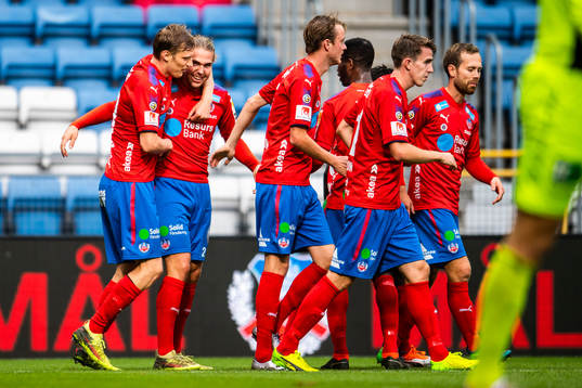 Helsingborgs Charlie Weberg jublar