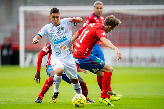 Gefles Yassin Housni och Helsingborgs Adam Eriksson