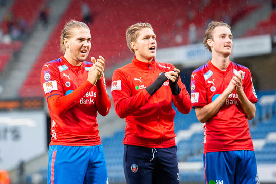 Helsingborgs Charlie Weberg jublar