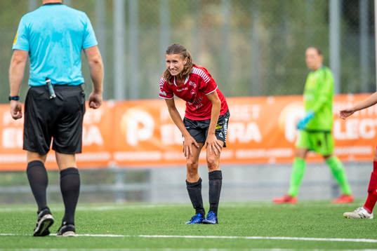 Limhamn Bunkeflos Anna Eveliina Parikka grinar illa