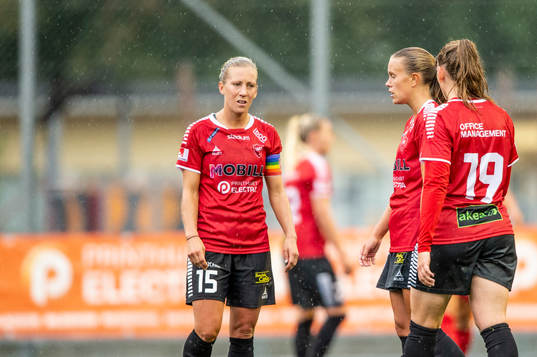 Limhamn Bunkeflos Mia Persson, Elin Björklund och Rebecka