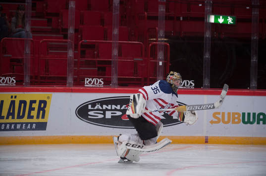 All-Stars Nord målvakt Oscar Dansk