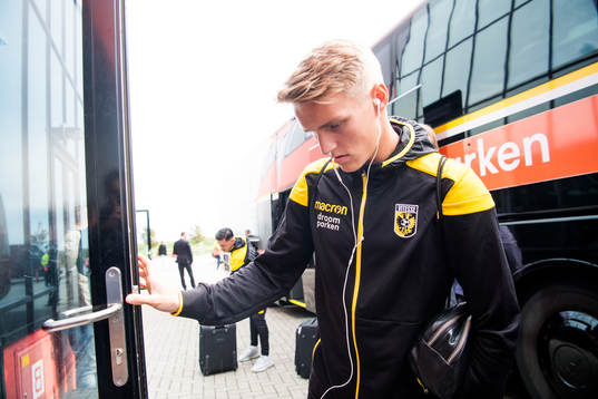 Martin Ødegaard of Vitesse arrives