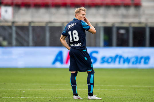 Martin Ødegaard of Vitesse looks dejected