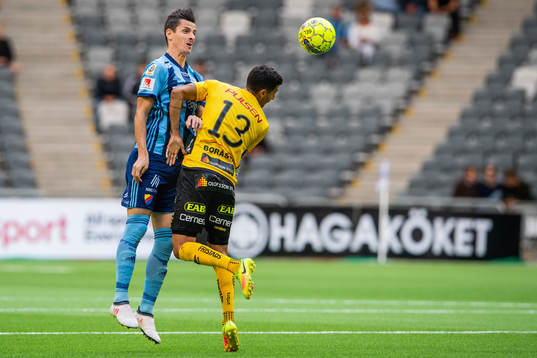 Djurgårdens Haris Radetinac och Elfsborgs Rami Kaib