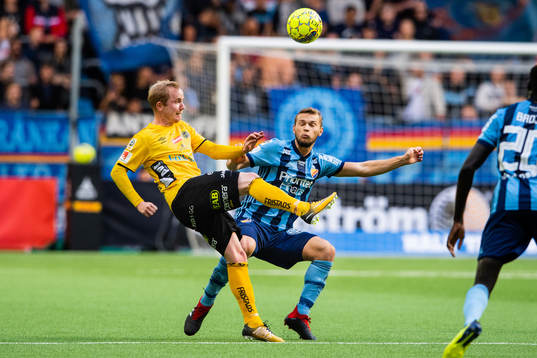 Elfsborgs Simon Lundevall och Djurgårdens Jesper Karlström