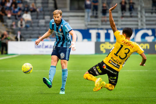 Djurgårdens Niklas Gunnarsson och Elfsborgs Rami Kaib
