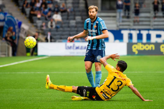 Djurgårdens Niklas Gunnarsson och Elfsborgs Rami Kaib