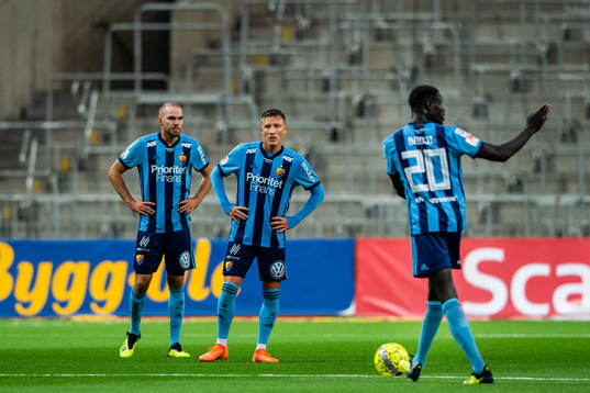 Djurgårdens spelare deppar