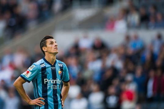 Djurgårdens Haris Radetinac reagerar