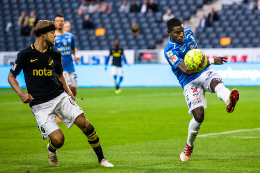 s Daniel Sundgren och Trelleborgs Kofi Sarkodie