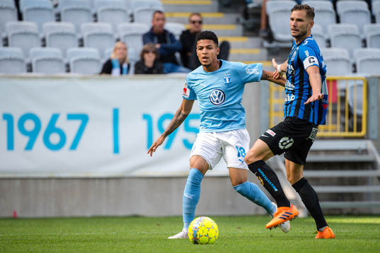 Malmö FFs Romain Gall och Sirius Robert Åhman Persson