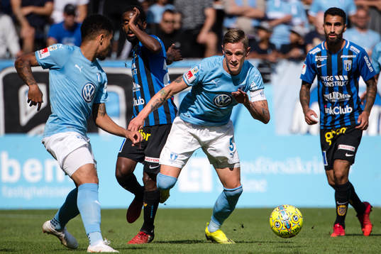 Malmö FFs Romain Gall och Sören Rieks