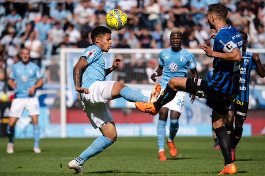 Malmö FFs Romain Gall och Sirius Robert Åhman Persson