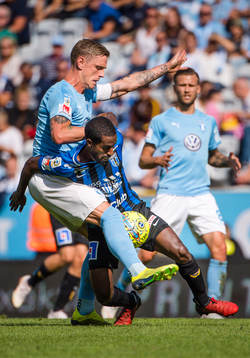 Malmö FFs Sören Rieks och Sirius Mohammed Saeid
