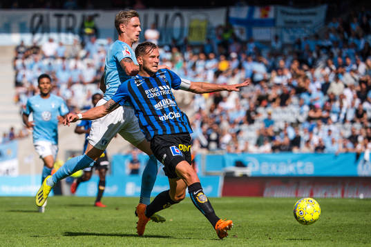 Malmö FFs Sören Rieks och Sirius Robert Åhman Persson