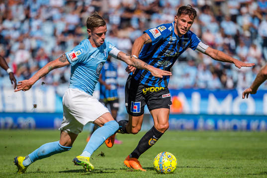 Malmö FFs Sören Rieks och Sirius Robert Åhman Persson