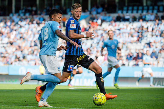Malmö FFs Romain Gall och Sirius Robert Åhman Persson