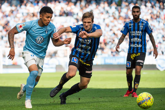 Malmö FFs Romain Gall och Sirius Christer Gustafsson