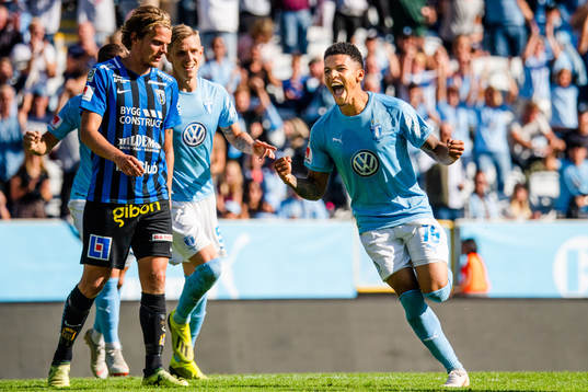 Malmö FFs  Romain Gall jublar