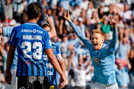 Malmö FFs  Anders Christiansen jublar