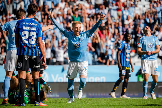 Malmö FFs  Anders Christiansen jublar
