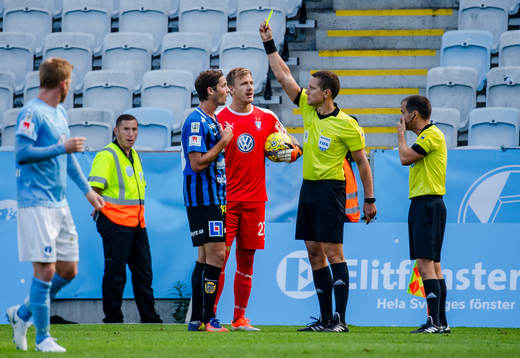Malmö FFs  målvakt Johan Dahlin och Sirius Philip Haglund