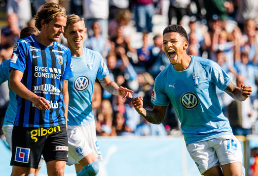 Malmö FFs  Romain Gall jublar