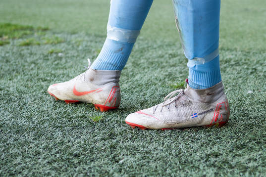 Närbild på Malmö FFs Arnór Ingvi Traustason från NIke