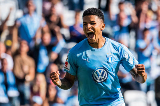 Malmö FFs Romain Gall jublar