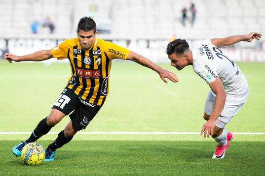 Häckens Paulinho och Brommapojkarnas Alexander Nilsson