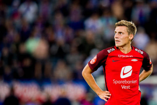 Ruben Yttergård Jenssen of Brann looks dejected