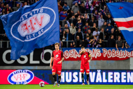 Fredrik Haugen of Brann looks dejected