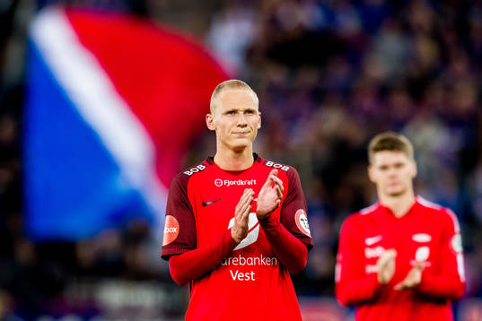 Kristoffer Barmen of Brann looks dejected